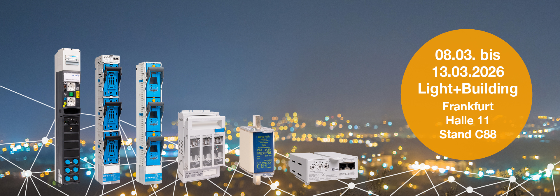 EFEN auf der Light und Building Frankfurt.