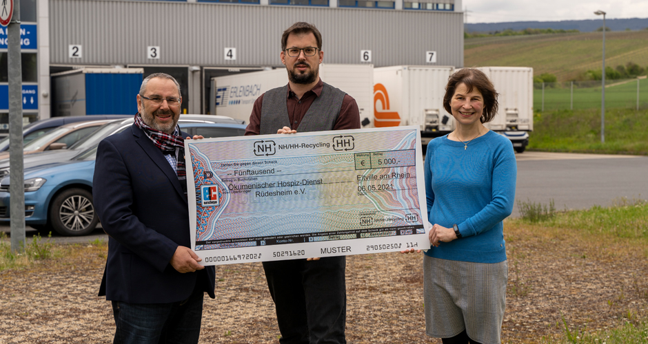 NH/HH Recycling Association donates 5.000 euros